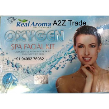 Real Aroma Oxygen Spa Facial Kit, 5 in 1 Facial Kit, Oxygen Facial Kit With 24ct Gold Kit Free, On 50% Discount